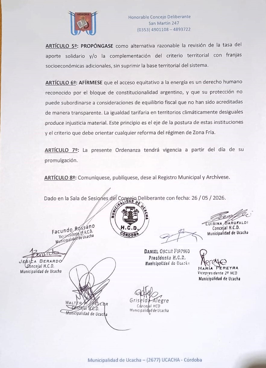 00 Proy Ord rechazo zona fria4