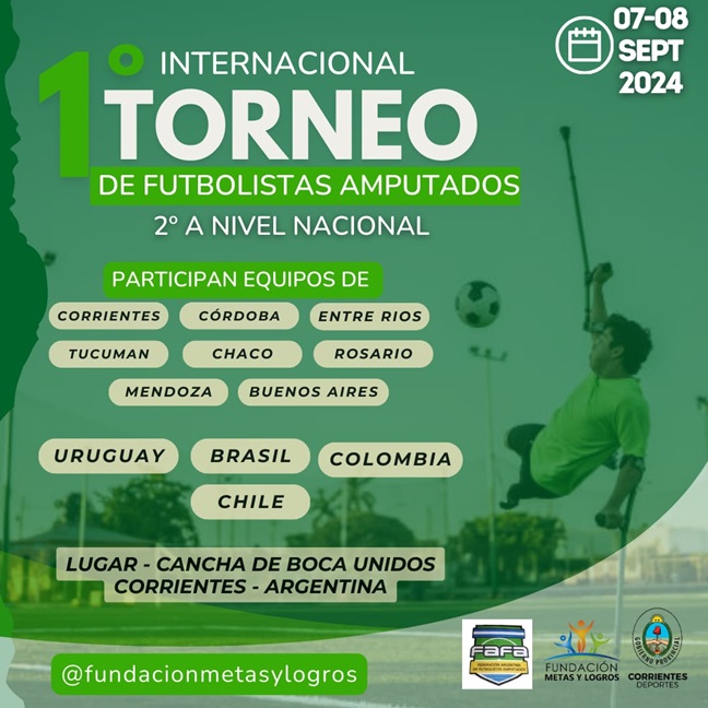 Futbol Amputados internaiconal corrientes