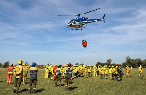 agua helicoptero